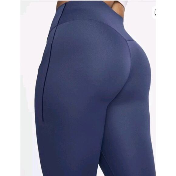 Nike Universa Dri-Fit Women's High-Waisted 7/8 Leggings Blue Size Large - Picture 3 of 10